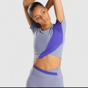 HP 🥳 Gymshark Criss Cross Cropped Athletic Tee Medium